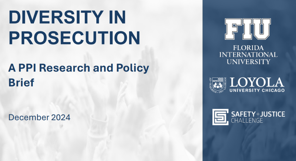 Diversity in Prosecution-A PPI Research and Policy Brief